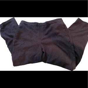 Blue striped trousers